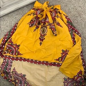 African print skirt
